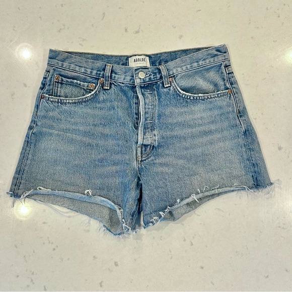 Agolde Parker Long Vintage Jean Shorts Size 29 - Picture 9 of 12